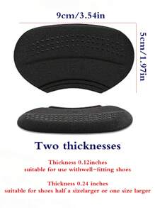 腳跟貼防止鞋子打滑,腳跟保護器,防磨損樂福鞋、高跟鞋、皮鞋 - 黑色 - 查看 4