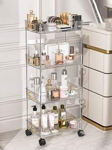 Bathroom Counter Organizer Countertop Shelf Multilayer Storage, Skincare Organizer Perfume Holder For Dresser, Bathroom Countertop Tray For Cosmetic, Skin Care, Lipstick,Two-Layer/Three-Tier/Four Tiers,For Holiday Beach, Bathroom Collection, Bedroom Collection, Large Capacity