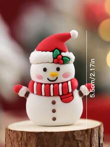 1 Miếng Giáng sinh Đồ trang trí Cao su mềm 3D Ông già Noen , Người tuyết , Tuần lộc Bàn Vật trang trí Cho bữa tiệc - Nhiều màu - Xem 3