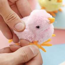 1 Pieza Juguete Interactivo De Peluche Lindo De Color Azul Con Pollito Saltarín, El Regalo Perfecto Para Amantes De Las Mascotas - Azul - Ver 6