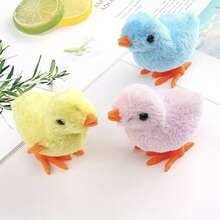 1 Pieza Juguete Interactivo De Peluche Lindo De Color Azul Con Pollito Saltarín, El Regalo Perfecto Para Amantes De Las Mascotas - Azul - Ver 4