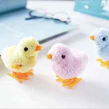 1 Pieza Juguete Interactivo De Peluche Lindo De Color Azul Con Pollito Saltarín, El Regalo Perfecto Para Amantes De Las Mascotas - Azul - Ver 5