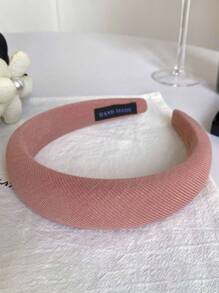 3件装女士新款粉色纯色宽发箍，高端时尚简约风格发饰，适合日常通勤、洗脸和搭配服装，粉色配饰发带，家居，护肤发带头饰，美容家居发饰 - 彩色 - 查看 12