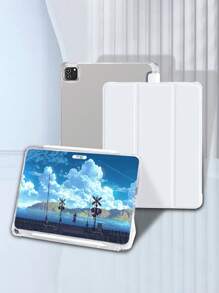 1 Miếng Cổ điển Màu thuần Creative Trong suốt Trở lại Che phủ & Trắng Mặt trước Che phủ Thiết kế 3 Gấp lại 2 Ủng hộ Chế độ Thông minh Loại vỏ Với Ngăn đựng bút chì , Đóng từ tính Chức năng , Chống sốc & Bền chặt , TPU Viên thuốc Lớp bảo vệ In 2 Cổ điển Màu sắc Tương thích với , , , 9.7 , 10,2 , 10.5 , 10.9 , 11 , 12.9 , A8 Apple Và Samsung Khác nhau Lỗ Positions Đối với Khác nhau Màu sắc Sự khác biệt Đến Thật sự Sản phẩm - trắng - Xem 1