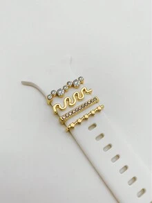 Smart Watch Accessory Watchband Decoration - Gold - View 2