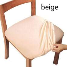 1pc Waterproof Dining Chair Seat Cover, Stretchy Chair Cushion Protector For Kitchen, Dining Room Home Decoration - Multicolor - View 9