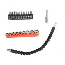 21pcs Multi-functional Screwdriver Bits Set Including Flexible Extension Shaft, Universal Joint, And Extended Connecting Rod For Electric Drill - Multicolor - View 6
