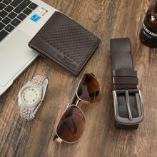 男士禮品組，包括流行手錶，皮帶，錢包和眼鏡盒-聖誕禮品禮品組禮品組