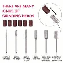 CIRI Conjunto de Lixa de Unhas, Máquina de Unha Elétrica Profissional 35.000RPM, Equipamento de Polidor de Salão de Unhas Portátil