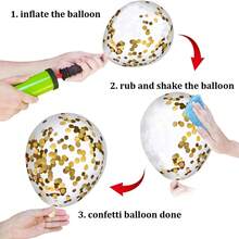 25/60/103入組12吋聖誕節氣球,紅綠白金彩色氣球加彩帶,聖誕節生日派對裝飾用品,適用於嬰兒派對、婚禮、新年派對裝飾 - 彩色 - 查看 7