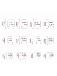 24pcs Wearable Oxygen Mint Atmosphere Nail Sticker Blush Manicure Gradient - Pink - View 5