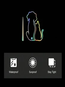 Dog And Cat Rear Wiper Sticker For Car Funny Cartoon Moving Tail Animal Wave Wiper Decals Waterproof Rear Windshield Wiper Blade Stickers For Truck Suv Decor - Color - View 5