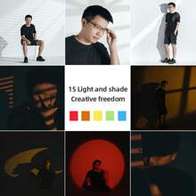 AMBITFUL 聚焦锥形聚光筒照片光学聚光镜艺术特效形状光束灯筒适用于 Bowens Mount 影室闪光灯 - 黑色 - 查看 7