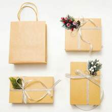 5入組人造花,假雪霜松枝圓錐莓果冬青diy聖誕樹裝飾,家庭聖誕裝飾用品禮物 - 紅色 - 查看 8