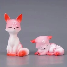 Fox Decorative Ornaments - Pink - View 2