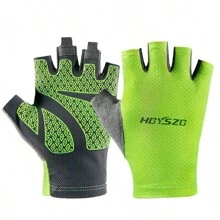 中性款半指快干透氣騎行手套,適用於駕駛、釣魚和騎行運動手套