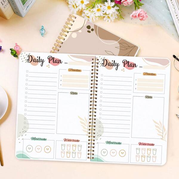 BUBU Daily Planner - To-Do List Tasks, Important Time Management And Meal Plan, Efficiently Organize And Prioritize, Boost Your Productivity School Supplies Back To School