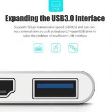 Adaptador Usb Tipo C A  Dex compatible con Samsung S20 S21 S22 Macbook M1 - Neón/Fluorescente - Ver 8