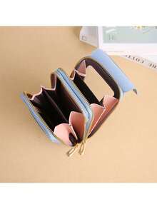 Bolso Marrón Vertical Con Cremallera Y Pantalla Táctil Para El Teléfono - Marrón - Ver 2