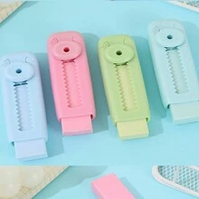 Push-pull eraser, student specific pencil eraser, no debris, push-pull lock rubber - Green - View 2