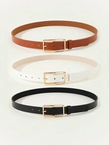 3入組女性時尚扣帶套裝,適用於連衣裙、牛仔褲和優雅裝束