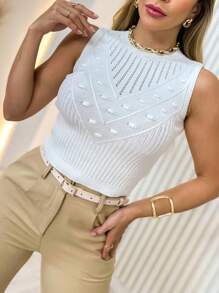 IN FASHION FEMININA MODAL BLUSA CROPPED - Branco - Visão 1