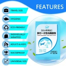 10/30/50 Pack Disposable Plastic Toilet Seat Cover Waterproof and Non Slip Individually Wrapped, for Travel, Toilet Seat Protectors for Toddler Potty Training, Pregnant Mom, Adult - Clear - View 5