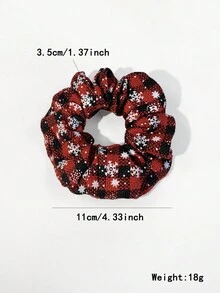 1對聖誕風格髮圈