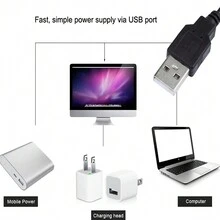 1 件红色 5V LED 灯带适用于汽车智能电视背景照明适用于家庭客厅游戏室卧室装饰圣诞节万圣节装饰