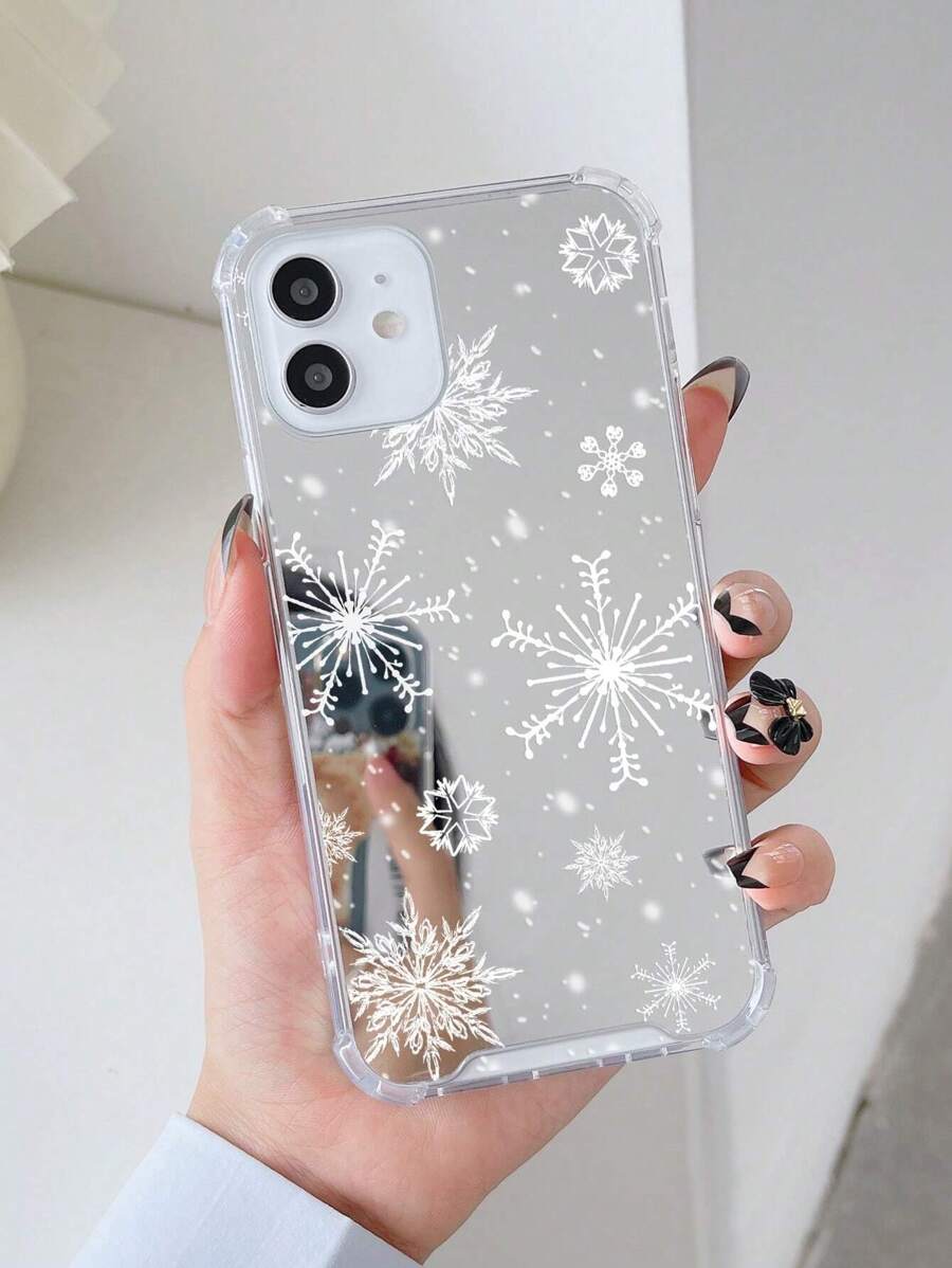 1 Ốp điện thoại chống rơi họa tiết bông tuyết Giáng sinh bằng Acrylic tương thích với iPhone 11/12/13/14/15/15pro/15 Plus/15 Promax/16/16pro/16plus/16promax/7plus/8plus/X/Xs Max/Xr/11pro/12pro/13pro/14pro/12mini/13mini/11promax/12promax/13promax/14promax/14plus/6/6s/6plus/7/8/Se - Nhiều màu - Xem 1