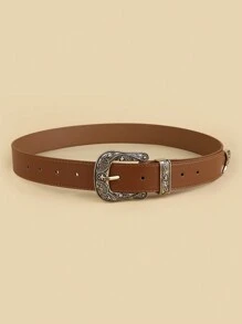 儿童新款西式优质 PU 皮带 - 駝色 - 查看 3