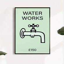 現代家居裝飾油畫,壁畫海報,無框設計,水管設計,室內牆面裝飾,臥室/客廳裝飾 - 彩色 - 查看 3