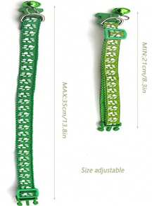 Adjustable Pet Collar With Bell Suitable For Dogs And Cats - Blue - View 7