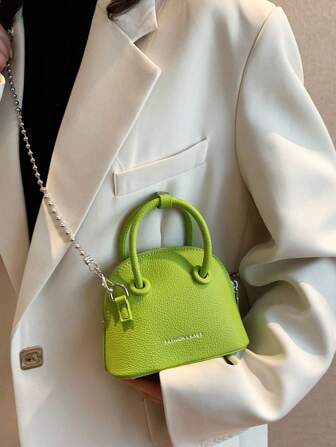 Mini Personalized Chain Shell Pouch For Keychain