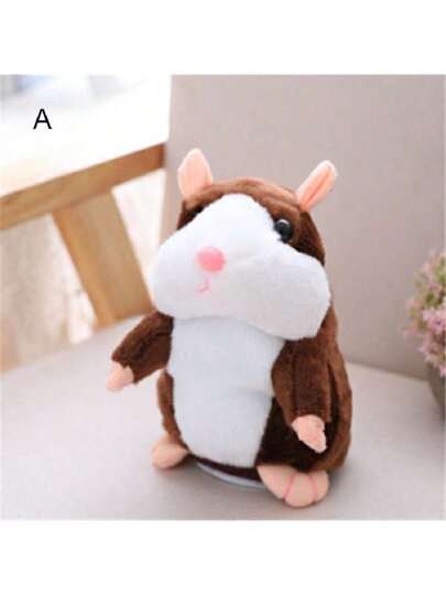 Juguete De Peluche Para Hamster Hablador De 16 Cm De Color Marrón