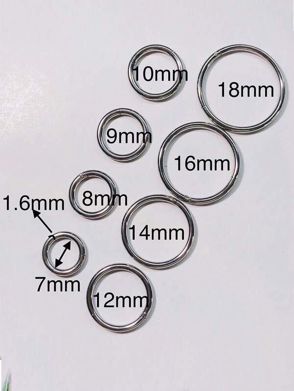 1pc 316l Stainless Steel Men's Nose Ring Cartilage Piercing Earring Spiral Lip Labret Ring