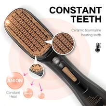 1pc Low Power Multifunctional Hair Straightener & Curler With British Standard Plug (220v) - Black - View 4