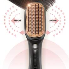 1pc Low Power Multifunctional Hair Straightener & Curler With British Standard Plug (220v) - Black - View 2