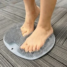 1 Gói Gương sen Chân Máy chà sàn Tấm lót Trở lại Máy chà sàn Trở lại Tẩy da chết Gương sen Tấm lót Gắn trên tường Chống trượt Cốc hút Chân Máy chà sàn Thích hợp Dành Cho Nam Và Nữ , Cải thiện Tuần hoàn máu Và Giảm nhẹ Đau chân - Không trượt Sự Hút - Xám - Xem 2