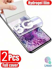 2 片水凝胶膜适用于三星 S21 S22 S23 Ultra S8 S9 S10 Plus S20FE 屏幕保护膜适用于 Galaxy Note 20 Ultra 8 9 10 Plus S10E - 無色 - 查看 2