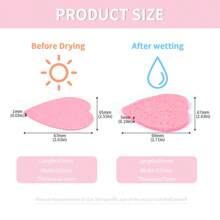 MAANGE 50pcs Of Compressed Wood Pulp Face Wash Pouches,Heart-Shaped Face Cleaning Puff,Easy Carrying Makeup Tools For Travel,Skincare,Room Decor,Home Decor,Bedroom Decor,Bathroom,Christmas Gifts,Bathroom Decor,Travel,Travel Stuff,Wedding,Christmas Party,Mom Gifts,Home,Room,House Decor,Christmas Gift,Gifts For Mom,Birthday,Pink Room Decor,Living Room Decor,Bedroom,Gifts For Men,Dad Gifts,Mushroom,New Years,Mom,Accessories,Gifts For Dad,Friends,Funny Gift - Pink - View 2