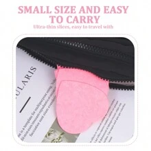 MAANGE 50pcs Of Compressed Wood Pulp Face Wash Pouches,Heart-Shaped Face Cleaning Puff,Easy Carrying Makeup Tools For Travel,Skincare,Room Decor,Home Decor,Bedroom Decor,Bathroom,Christmas Gifts,Bathroom Decor,Travel,Travel Stuff,Wedding,Christmas Party,Mom Gifts,Home,Room,House Decor,Christmas Gift,Gifts For Mom,Birthday,Pink Room Decor,Living Room Decor,Bedroom,Gifts For Men,Dad Gifts,Mushroom,New Years,Mom,Accessories,Gifts For Dad,Friends,Funny Gift - Pink - View 4