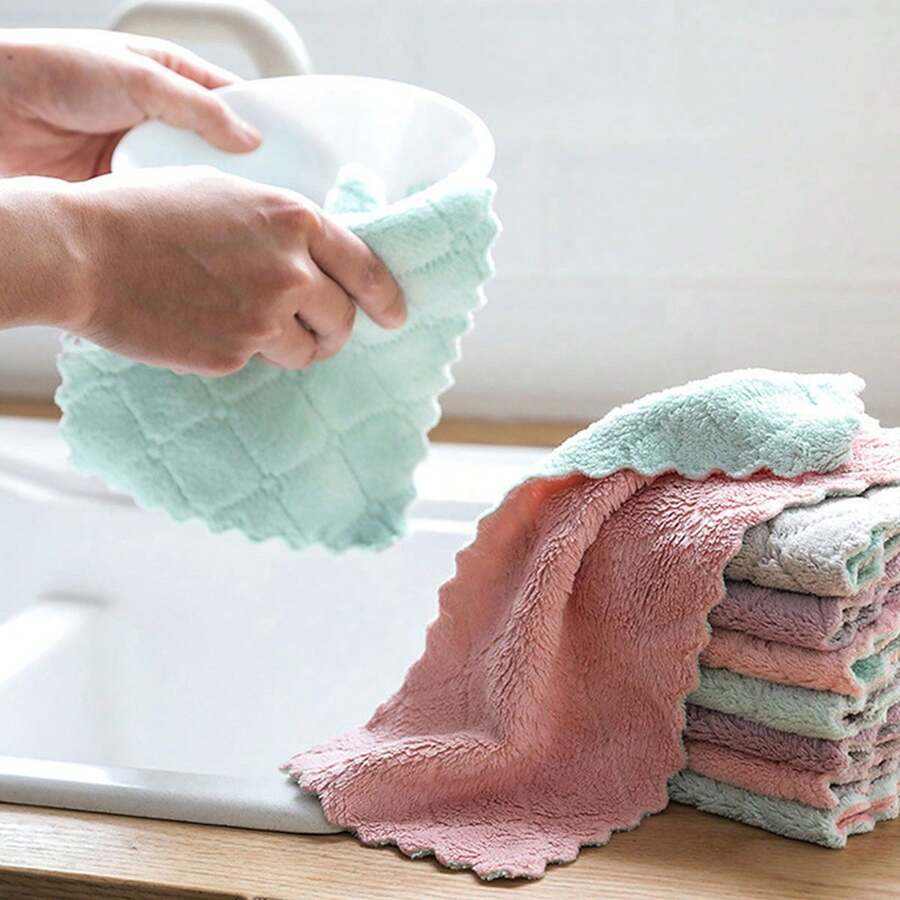 Kitchen Cleaning Cloth - 5 packs in random colors - View 1