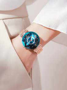 KEZZI 1pc Kezzi Elegant Luxury Alloy Band Fashion Watch