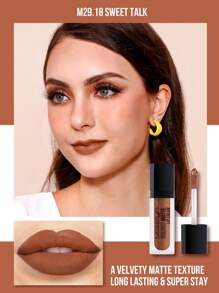 Misslyn 丝绒哑光唇釉，轻盈持久，显色度高，质地柔滑如丝绒，高饱和度哑光色彩，有效对抗干燥，Y2K妆容，适合派对、海滩、旅行、度假、露营、户外活动，玫瑰时尚新年妆容，最佳旅行假日角色扮演色彩，校园魅力氛围，春节，情人节礼物