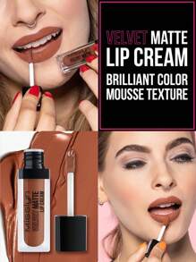 Misslyn 丝绒哑光唇釉，轻盈持久，显色度高，质地柔滑如丝绒，高饱和度哑光色彩，有效对抗干燥，Y2K妆容，适合派对、海滩、旅行、度假、露营、户外活动，玫瑰时尚新年妆容，最佳旅行假日角色扮演色彩，校园魅力氛围，春节，情人节礼物