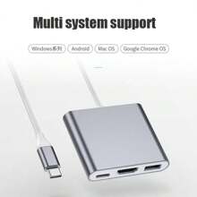 Adaptador Usb Tipo C A  Dex compatible con Samsung S20 S21 S22 Macbook M1 - Neón/Fluorescente - Ver 7