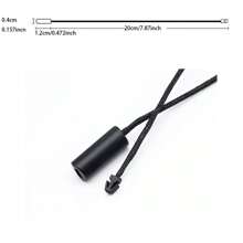 100入組黑色蠟線標籤,繩扣、環扣、掛鉤快扣,方便快速安裝服裝標籤、零售價格標籤、鞋扣鎖、行李牌、diy 手工藝品 - 黑色 - 查看 2