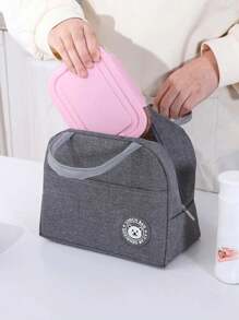 1入便當袋,保溫鋁箔材質,適用於廚房和野餐,附有手把