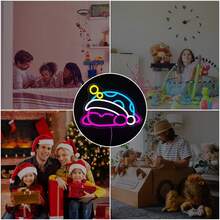 卡通霓虹燈標誌 Led 壁燈裝飾女孩臥室、遊戲室、派對、usb 供電、聖誕生日禮物